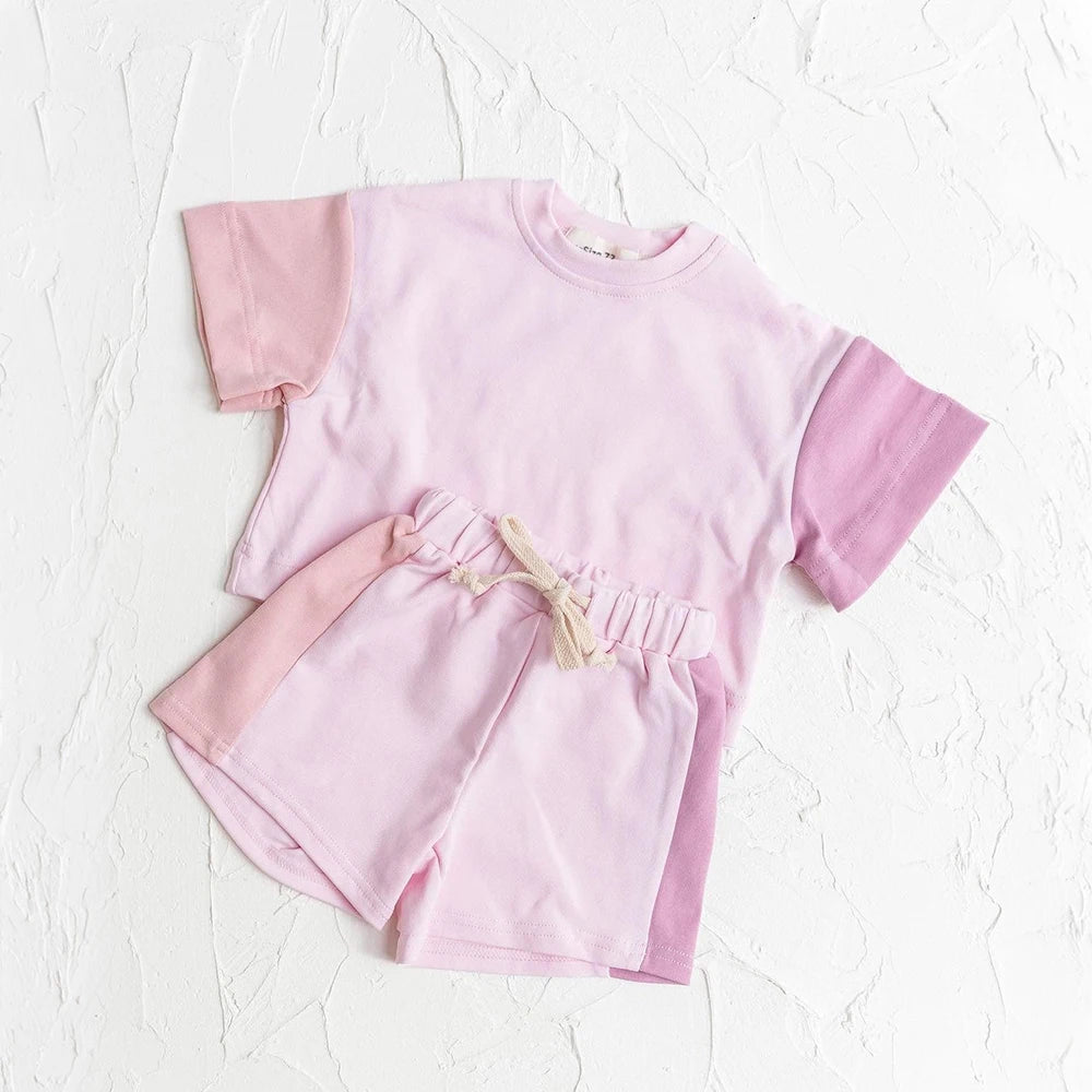 Conjunto Infantil Patchwork – Algodão Leve ☀️.