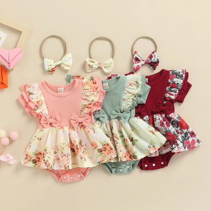 Conjunto Floral Bebé – Verão Leve 🌸.
