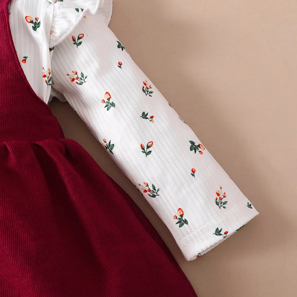 Conjunto Bebé Menina Floral.