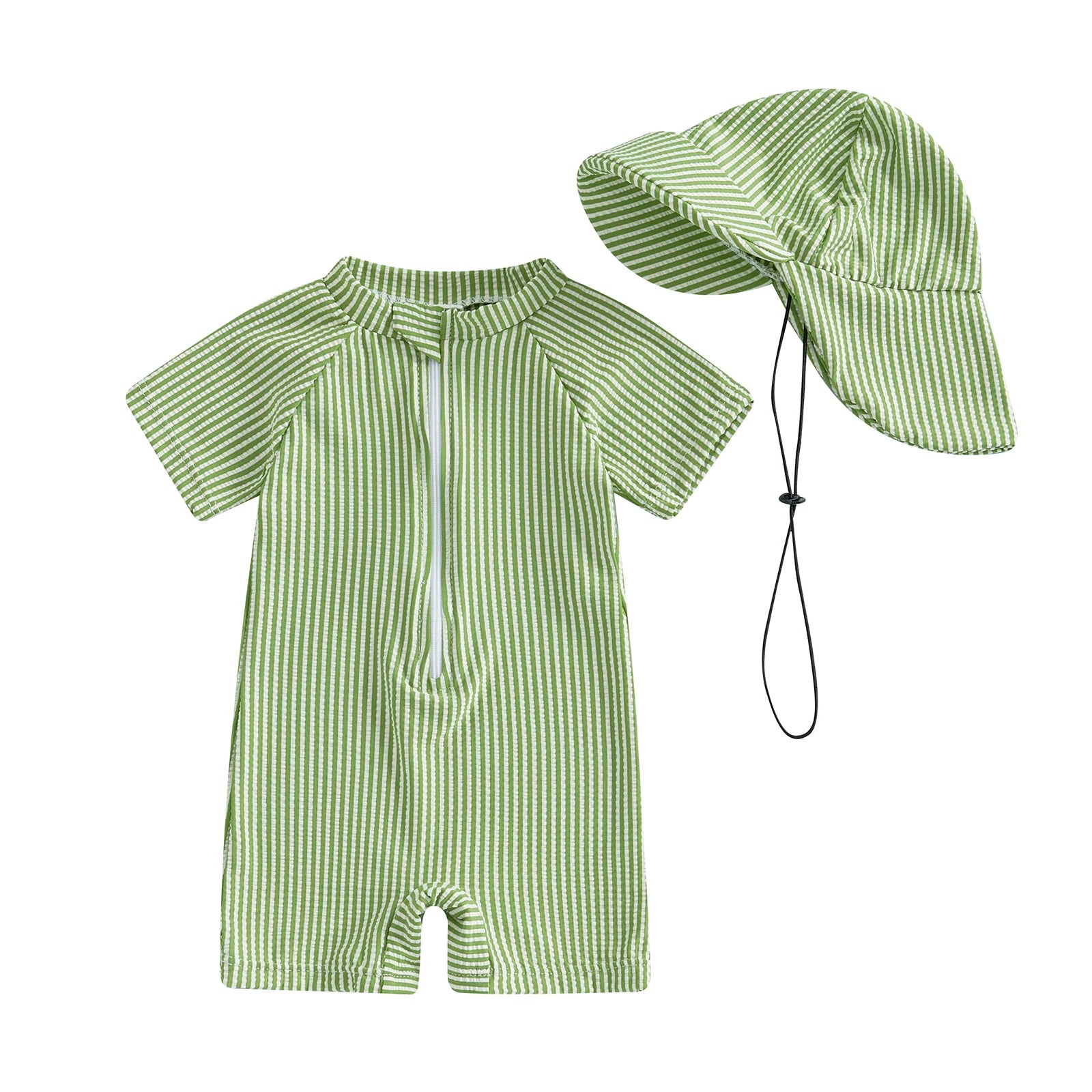 Fato de Banho Infantil – Riscas & Proteção UV ☀️.