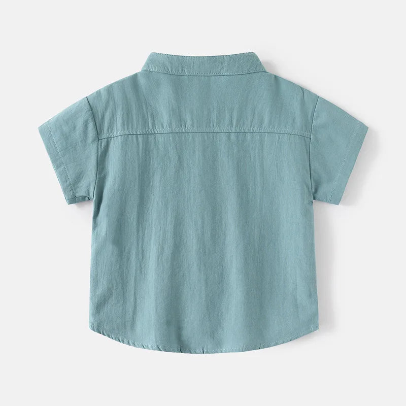 Camisa Menino – Algodão Branco Essencial 🤍