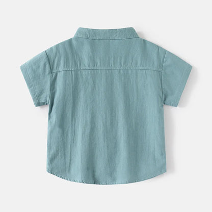 Camisa Menino – Algodão Branco Essencial 🤍