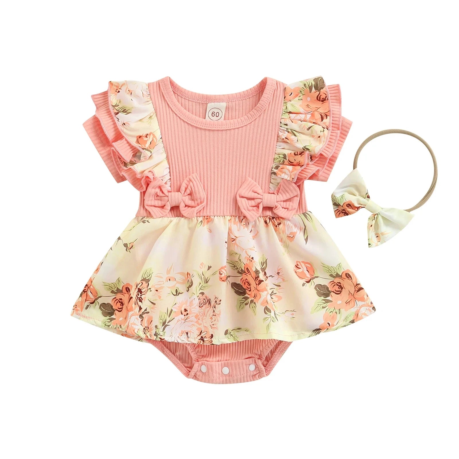 Conjunto Floral Bebé – Verão Leve 🌸.