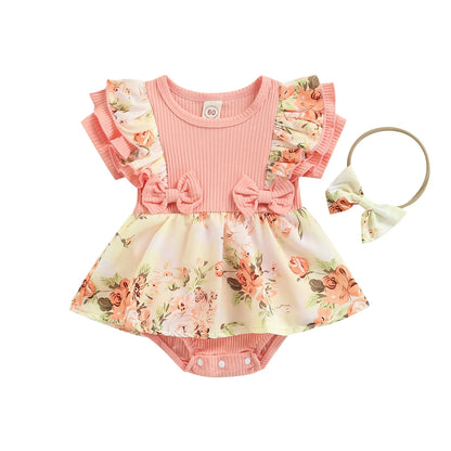 Conjunto Floral Bebé – Verão Leve 🌸.