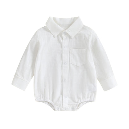 Body Bebé Menino – Estilo Clássico com Botões 👶.