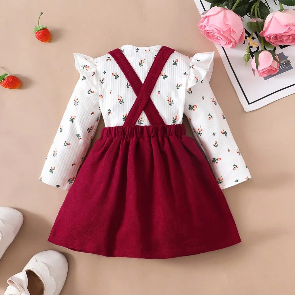 Conjunto Bebé Menina Floral.