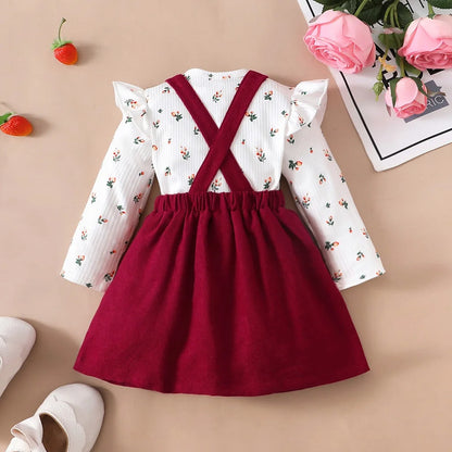 Conjunto Bebé Menina Floral.