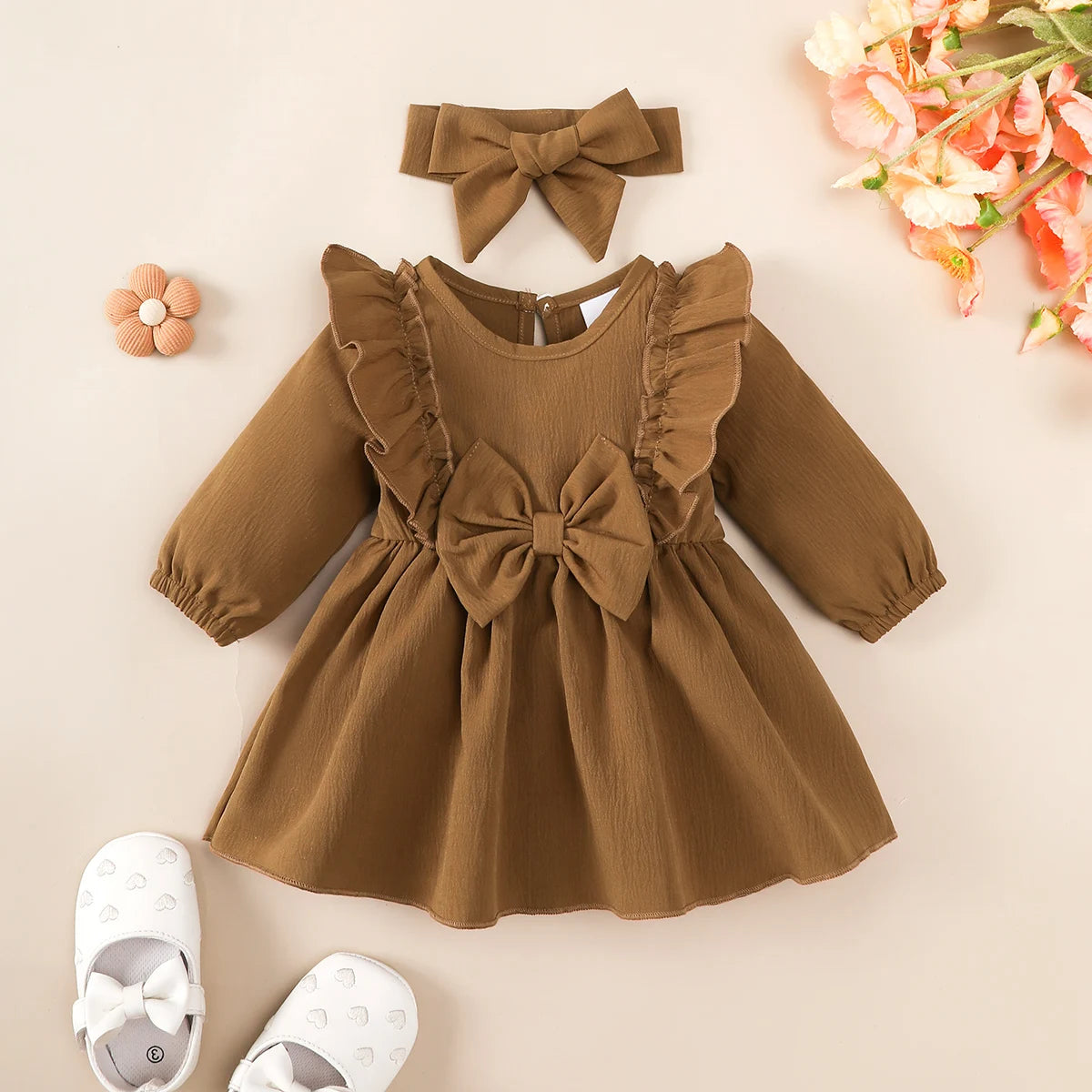 Vestido Bebé Menina – Primavera Confortável 🌸.